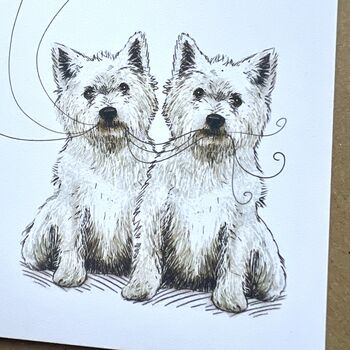 Personalised Westie Happy Valentine's Card, 4 of 4