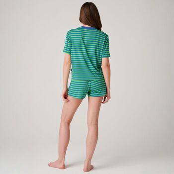 Women's 'Sunny St Ives' Bamboo Short Pyjama Set, 3 of 6