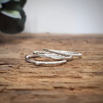 Sterling Silver Stacking Ring Set, 4 of 5