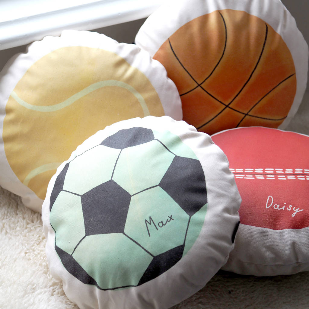 Personalised Sports Balls Cushion, 1 of 4