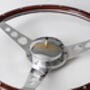 Classic Car Walnut Steering Wheel Wall Clock, thumbnail 7 of 12