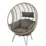Indoor / Outdoor Freestanding Egg Chair Grey, thumbnail 2 of 3