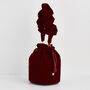 Red Velvet Bucket Bag, thumbnail 4 of 8