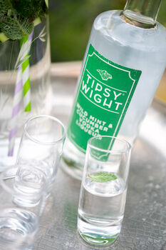 Wild Mint And Cucumber Vodka Liqueur And Shot Glass Set, 5 of 7