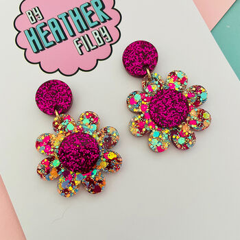 Daisy Flower Earrings, 4 of 4