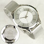 Personalised Silver Wrist Watch Gift Unisex, thumbnail 8 of 9
