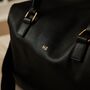 Personalised Weekend Holdall Bag Black, thumbnail 3 of 4