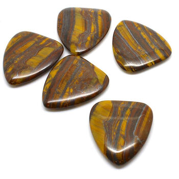 Banded Tiger Jasper Guitar Pick In A Gift Box, 3 of 7