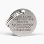 Dog And Cat ID Tag Personalised With Contact Info, thumbnail 4 of 9