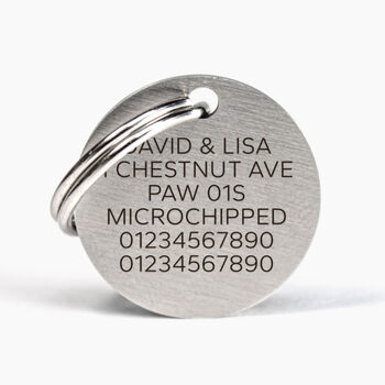 Dog And Cat ID Tag Personalised With Contact Info, 4 of 9