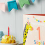 Personalised Giraffe Birthday Card With Name And Age, thumbnail 3 of 3