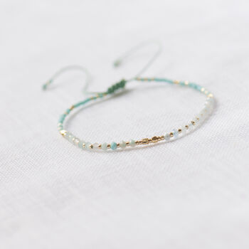 Minimalist Colourful Silk Thread Gemstone Bracelets, 11 of 12
