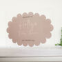 Personalised Wedding Or Baby Shower Sign, Scallop Cloud, thumbnail 5 of 8