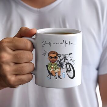 Personalised Cycling Mug – Custom Chibi Character, Perfect Gift For Cyclists, 4 of 9