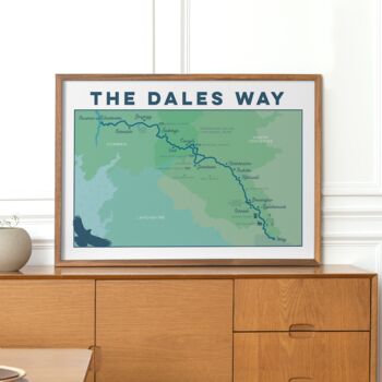 Yorkshire Dales Way Map Art Print, 4 of 10