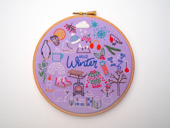 Hello Winter Embroidery Craft Kit, 4 of 8