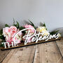 Elegant Custom Wedding Surname Sign For Home Decor, thumbnail 1 of 7