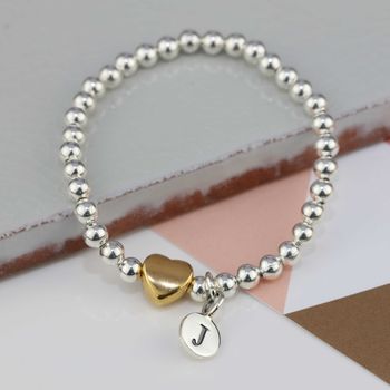 Personalised Tilly Gold Plated Heart Bracelet, 2 of 4