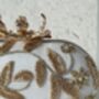 Arar | White And Gold Floral Embroidered Bridal Clutch, thumbnail 6 of 10