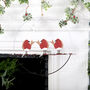 Christmas Robins On Branch Wreath With Snowflake, thumbnail 1 of 3