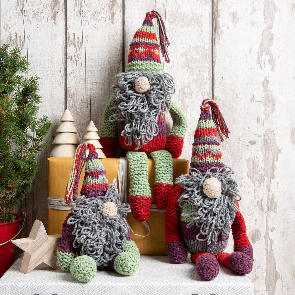 Christmas Elves Knitting Kit, 1 of 6