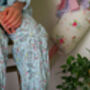 Girls Cotton Pyjama Set Blue Cosmic Moon And Star, thumbnail 5 of 9