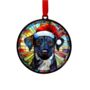 Patterdale In Santa Hat Suncatcher Decoration, thumbnail 6 of 6