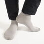 Classic Cloud Grey Luxury Crew And Trainer Men’s Socks, thumbnail 1 of 5