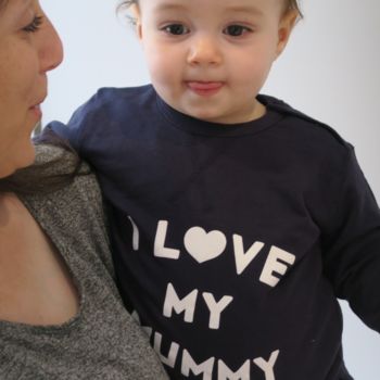 I Love My Mummy Baby Sweatshirt, 2 of 5