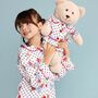Chiara Girls Pyjama Set With Matching Teddy Bear, thumbnail 1 of 8