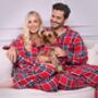 Ladies Brushed Woven Red Check Pyjama, thumbnail 2 of 4
