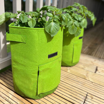 Pair Of Reusable Potato And Vegetable Patio Grow Bags, 10 of 12