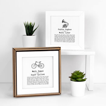 Framed Cycling Quotes Print In Gift Box, 3 of 8