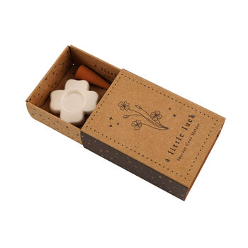 Four Leaf Clover Incense Cone Holder | In Gift Box | Home Decor, 3 of 6