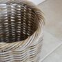 Round Rattan Wastepaper Basket, thumbnail 3 of 3