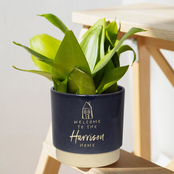 Personalised Housewarming Indoor Plant Pot, 7 of 7