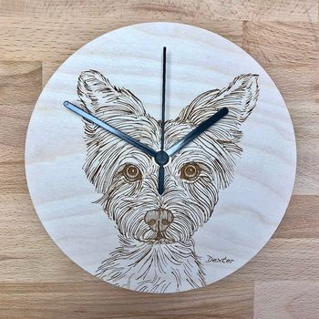 Bespoke Pet Portrait Clocks, 3 of 10
