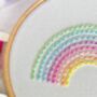 Rainbow Embroidery Hoop Kit, thumbnail 3 of 4