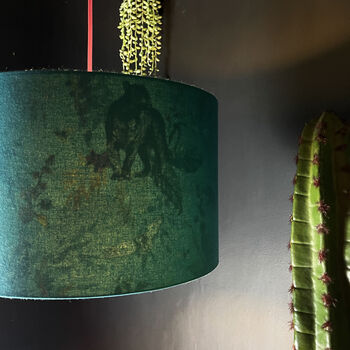 Lithium Deadly Night Shade Lampshade In Teal, 3 of 9