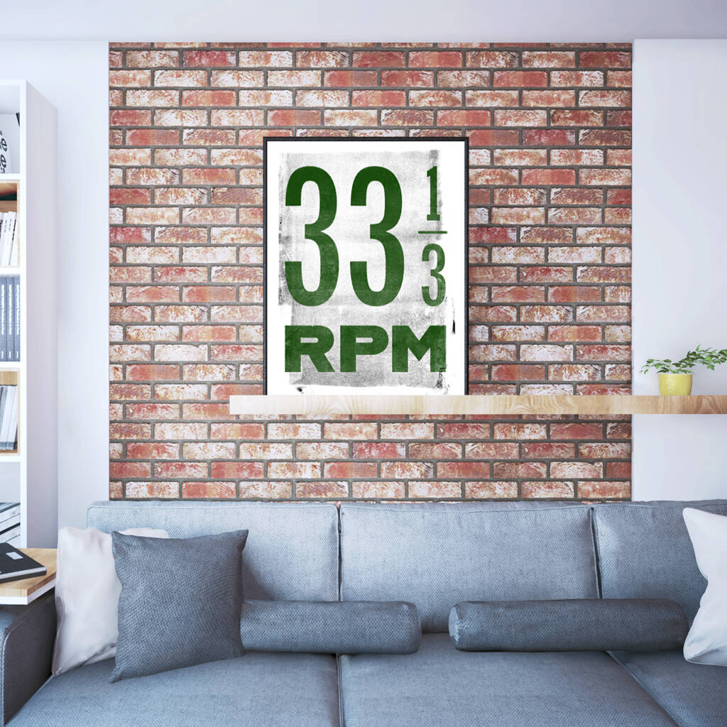 33 And A Third Record Wall Art Print, 1 of 2