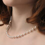 Swarovski Crystal And Pearl Wedding Necklace, thumbnail 2 of 3