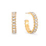 Sophie Crystal Gold Chunky Earrings, thumbnail 1 of 2