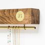 Personalised Oak And Brass Jewellery Stand, thumbnail 3 of 7