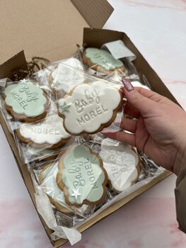Cloud Baby Shower Biscuit Favours, 5 of 6