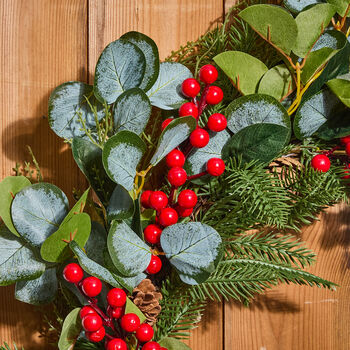 Giant Wild Holly Christmas Wreath, 3 of 3