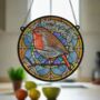 Robin Appear Stained Glass Effect Suncatcher, thumbnail 6 of 7