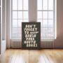 Don't Forget To Brush Your Mouth Bones Wall Print | Cream And Charcoal, thumbnail 2 of 3