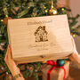 Personalised Christmas Eve Snowy House Keepsake Box Gift For Kids, thumbnail 1 of 4