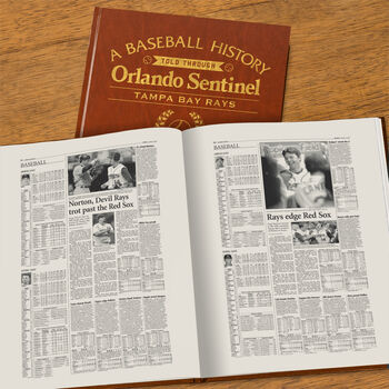 Tampa Bay Rays Personalised Gift Newspaper Book, 7 of 10