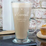 Personalised Heart Latte Glass Coffee Mug, thumbnail 1 of 3